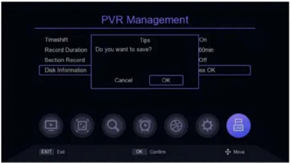 SENCOR SDB 5007T - PVR nastavení - 1