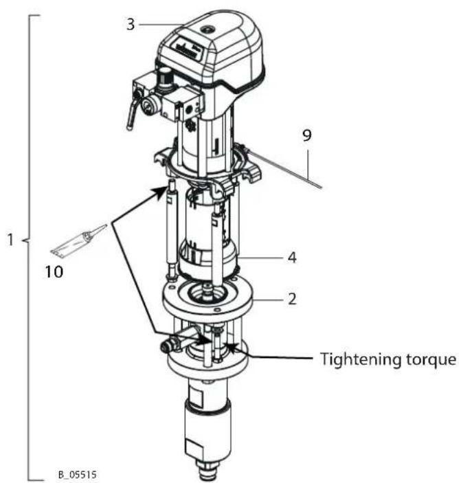1 10 2 3 4 9 Tightening torque B_05515
