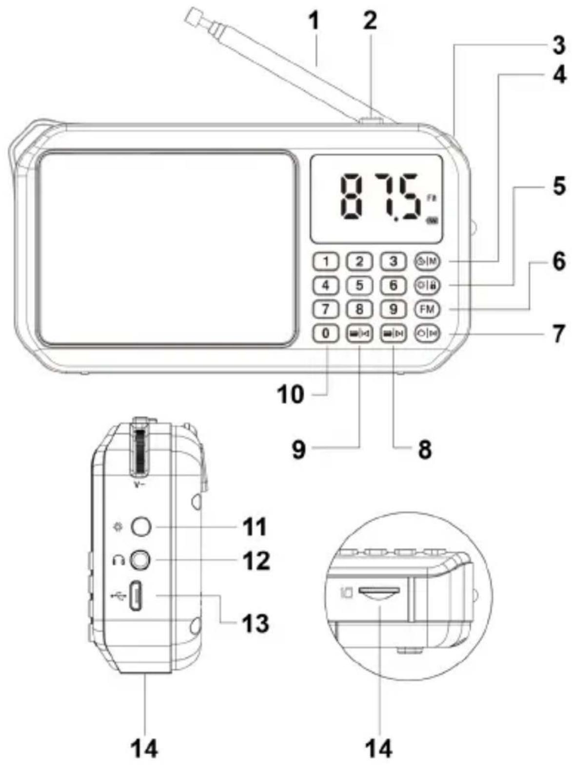 GoGen FMP 125 BT - VYOBRAZENÍ VÝROBKU / VYOBRAZENIE VÝROBKU WYGLĄD URZĄDZENIA / PRODUCT OVERVIEW / KÉSZÜLÉK LEÍRÁSA - 1