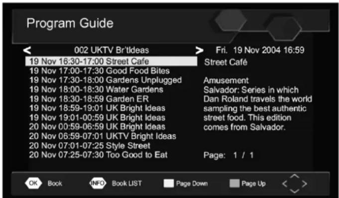 GoGen PDX 1043 SU DVB-T2 - EPG (ELEKTRONICKÝ PROGRAMOVÝ PRŮVODCE) - 1