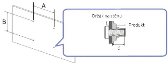 SAMSUNG S32D701E - Technické údaje sady pro upevnění na zed' (VESA) - 1