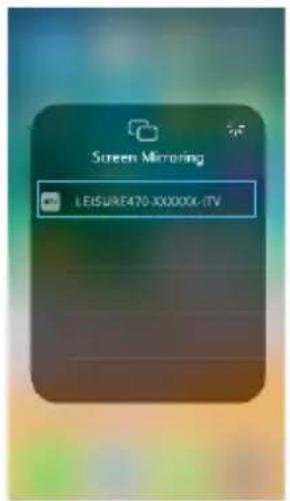 Screen Mirroring LEISURE470-JXXXXX-IVT