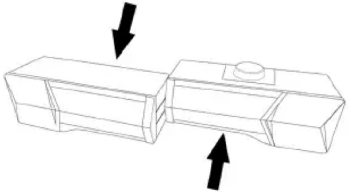 GoGen PSU103 - A 2.0-s hangszórót átállíthatja Soundbar módra, az alábbi képen látható módon: - 1