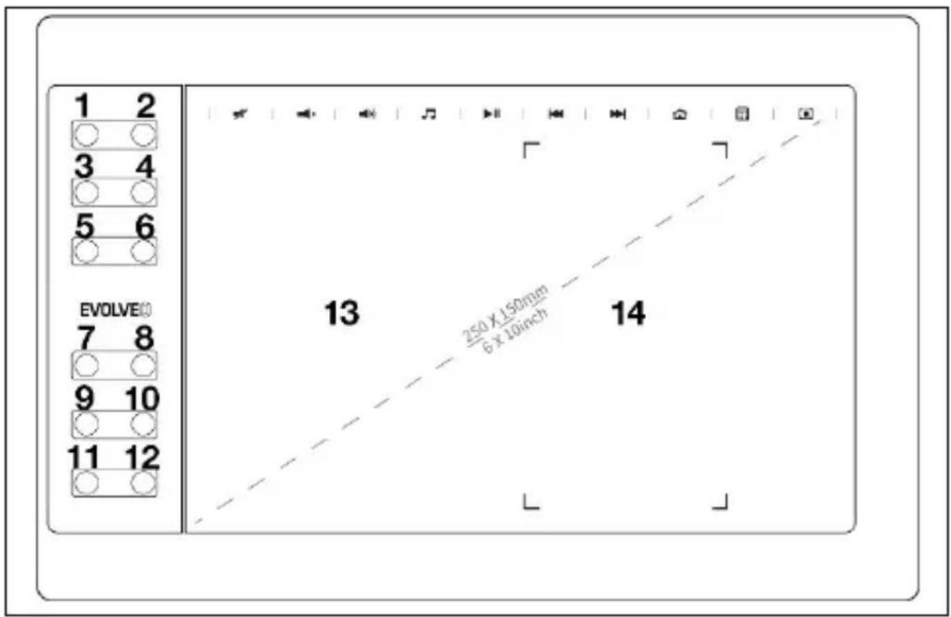 1 2 3 4 5 6 EVOLVE® 7 8 9 10 11 12 13 250 X 150mm 6 X 10inch 14