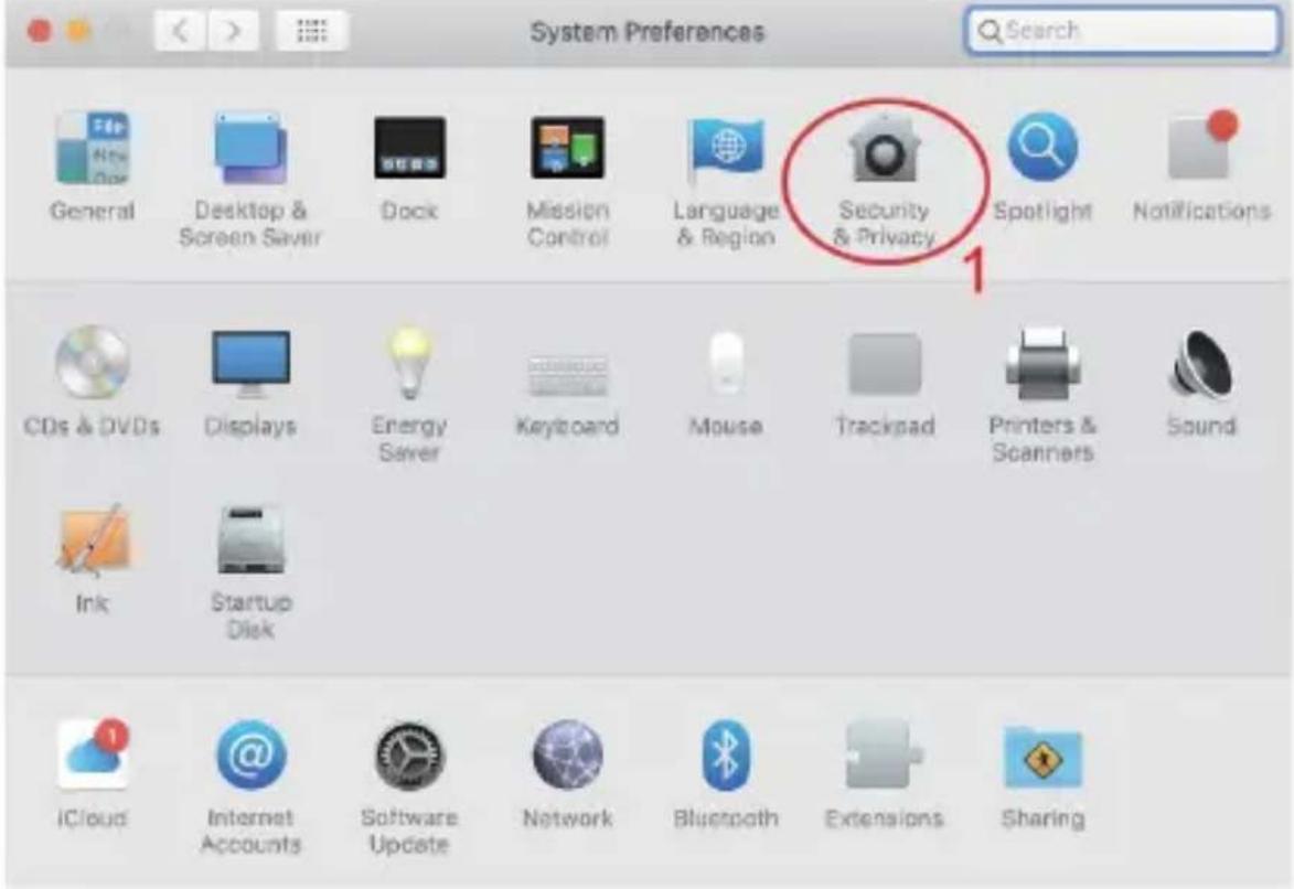 System Preferences Search General Desktop & Screen Server Dock Mission Control Language & Region Security & Privacy Spotlight Notifications CDs & DVDs Displays Energy Server Keyboard Mouse Trackpad Printers & Scanners Sound Ink Startup Disk iCloud Internet Accounts Software Update Network Bluetooth Extensions Sharing