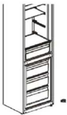 Vivax CF-259LF W - Změna směru otevírání dvířek - 5