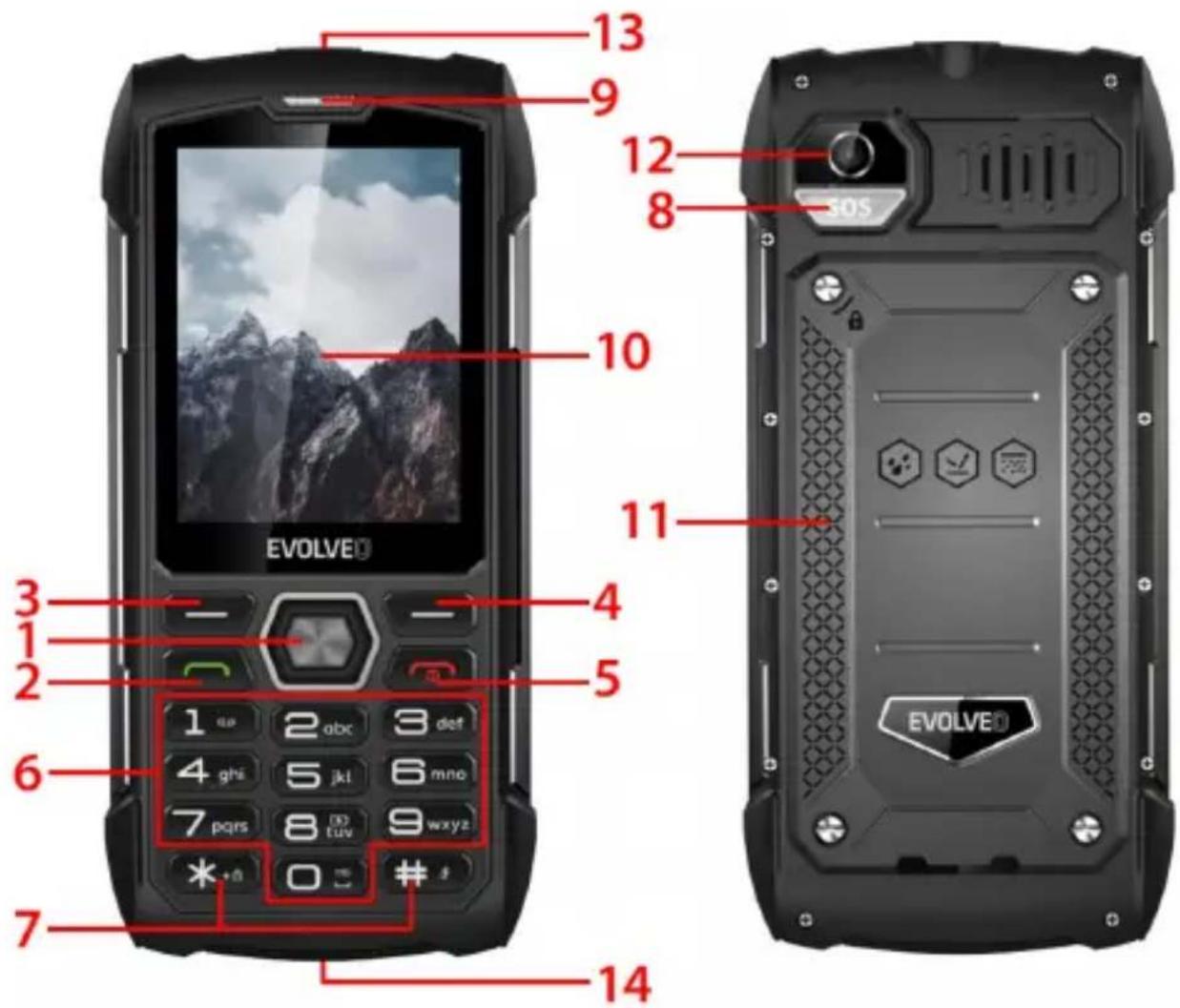Evolveo StrongPhone H1 - SPECIFIKACE - 1