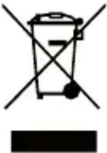 Symbol of a trash bin crossed with a diagonal line, indicating no waste or discharge