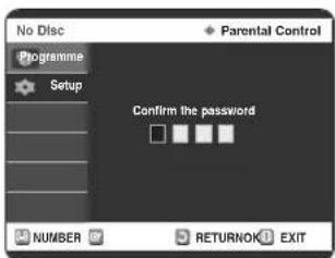 SAMSUNG DVD-R123 - Nastavení rodičovské kontroly - 4