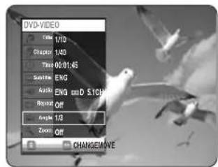 DVD-VIDEO Title 1/10 Chapter 1/10 Time 00:01:45 Satellite ENG Audio ENG and D.51GB Repeat Off Angle 10 Zoom Off CHANGE/MOVE