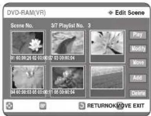 SAMSUNG DVD-R123 - Přesunutí scény (změna pozice scény) - 1