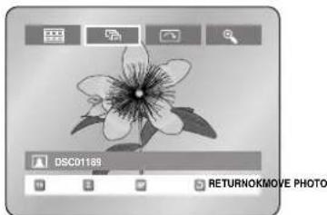 SAMSUNG DVD-R123 - 5-2 Press the ◀▶ buttons to select a picture file in Album screen, then press the OK button. - 1