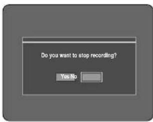 Do you want to stop recording? Yes No