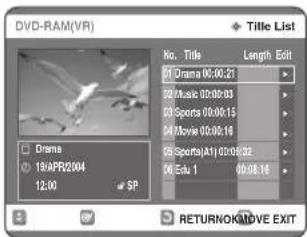 SAMSUNG DVD-R123 - Použití tlačítka MENU - 1
