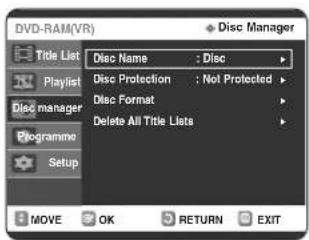 SAMSUNG DVD-R123 - A lemeznév szerkesztése - 8