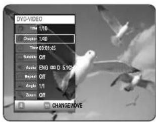 DVD-VIDEO 1/10 1/10 Chapter 1/10 Time 00:01:45 Basisie Off Anglo ENG O/D S1G Respect Off Angle 1/1 Zoom Off CHANGE