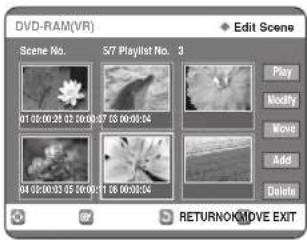 SAMSUNG DVD-R123 - Přesunutí scény (změna pozice scény) - 4
