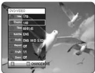 DVD-VIDEO Title 1/10 Chapter 1/10 Title 00:01:45 English Audio ENG D.D. 5.1CH Revert Off Angle 1/1 Zoom Off CHANGE