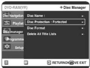 SAMSUNG DVD-R123 - Stlačením tlačidiel ▲▼◄► zvolte Save, potom stlačte tlačidlo OK. Disku sa priradí meno disku. - 2