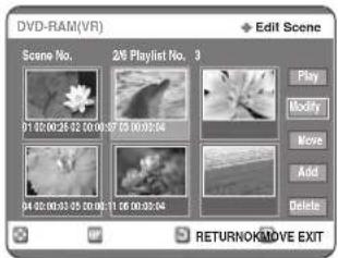 SAMSUNG DVD-R123 - Mazání scény - 1