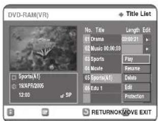 SAMSUNG DVD-R123 - Použití tlačítka MENU - 2
