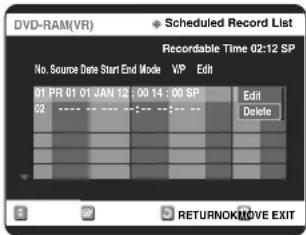 DVD-RAM(VR) Scheduled Record List Recordable Time 02:12 SP No. Source Date Start End Mode VP Edit 01 PR 01 01 JAN 12 : 00 14 : 00 SP Edit 02 ---- ---- ---- ---- ---- ---- ---- ---- ---- ---- ---- ---- ---- ---- ---- ---- ---- ---- ---- ---- ---- ---- ---- ---- ---- ---- ---- ---- ---- ---- ---- ---- ---- ---- ---- ---- ---- ---- ---- ---- ---- ---- ---- ---- ---- ---- ---- ---- ---- ---- ---- ---- ---- ---- ---- ---- ---- ---- ---- ---- ---- ---- ---- ---- ---- ---- ---- ---- ---- ---- ---- ---- ---- ---- ---- ---- ---- ---- ---- ---- ---- ---- ---- ---- ---- ---- ---- ---- ---- ---- ---- ---- ---- ---- ---- ---- ---- ---- ---- ---- ..... RETURNOK/MOVE EXIT