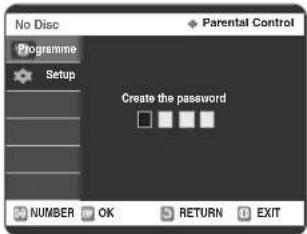SAMSUNG DVD-R123 - A Parental Control (Gyermekzár) beállítása - 4