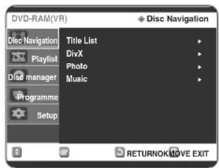 SAMSUNG DVD-R123 - Mozgás a képernyőn megjelenő menüben - 2