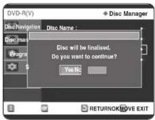 SAMSUNG DVD-R123 - A lemez lezárása - 7
