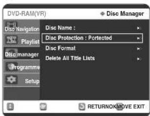 SAMSUNG DVD-R123 - A lemez védelme véletlen törlés ellen - 7