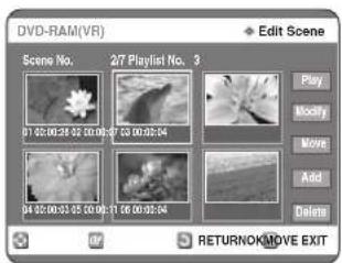 SAMSUNG DVD-R123 - Egy jelenet módosítása (cseréje) - 1