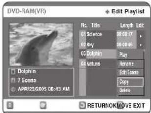 SAMSUNG DVD-R123 - Použití tlačítka MENU - 2