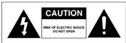 CAUTION RISK OF ELECTRIC SHOCK DO NOT OPEN