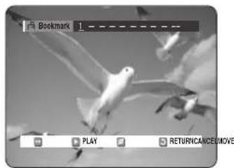 Bookmark PLAY RETURN/CANCE MOVE