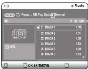 CD Music Reapery: Off Play Options: Normal 01. TRACK 1 4:39 02. TRACK 2 4:31 03. TRACK 3 4:30 04. TRACK 4 3:53 05. TRACK 5 4:23 06. TRACK 6 4:24 OK EXITMOVE