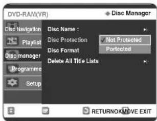 SAMSUNG DVD-R123 - A lemez védelme véletlen törlés ellen - 6