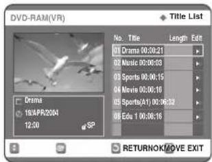 SAMSUNG DVD-R123 - Použití tlačítka MENU - 1