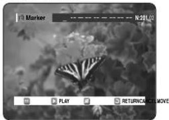 SAMSUNG DVD-R123 - Playing back a Marker - 1