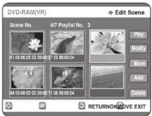 SAMSUNG DVD-R123 - Jelenet áthelyezése (a jelenet pozíciójának megváltoztatása) - 3