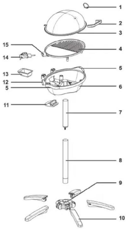 Guzzanti GZ-347 - A KÉSZÜLÉK RÉSZEI - 1