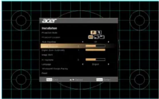 ACER AW620p - 安裝功能表 - 1