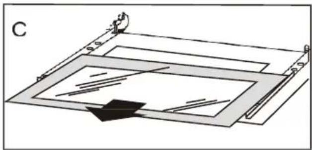Mora VT231GX - Odstraňte vnitřní skleněný panel - 3
