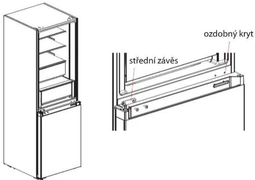ozdobný kryt střední závěs