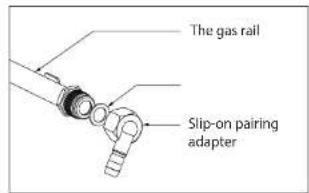 The gas rail Slip-on pairing adapter