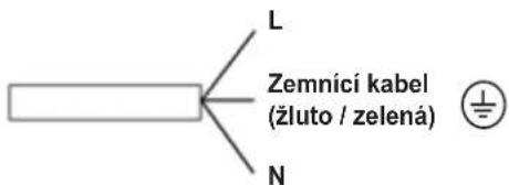 L Zemníci kabel (žluto / zelená) N