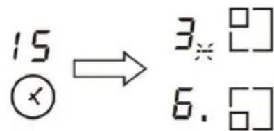 15 ⑧ → 3.□ 6.□