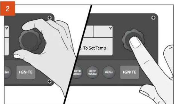 2 Signal To Set Temp MENU IGNITE SUPER MIOKE KEEP WARM MENU IGNITE