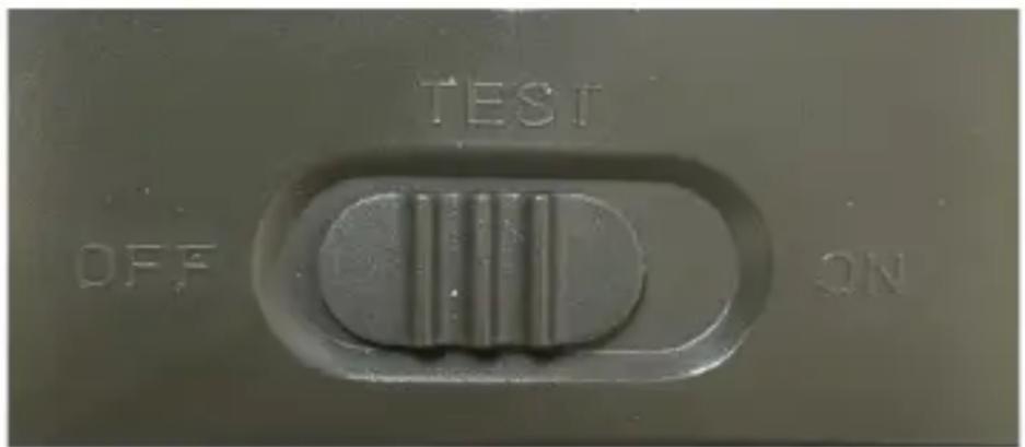 TEST OFF ON