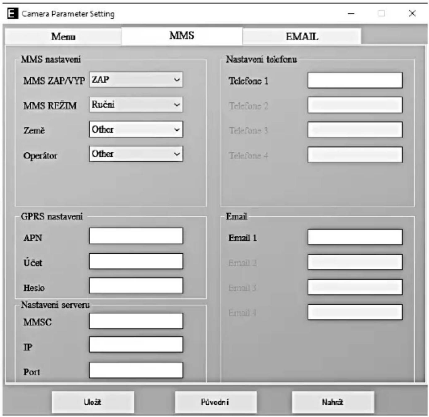 Evolveo StrongVision PRO 2G - Manueller MMS-Modus: - 1
