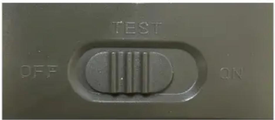 TEST OFF ON